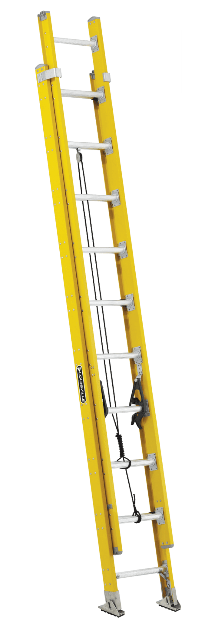 Picture of 24 ft Louisville FE4624HD Fiberglass Extension Ladder, Type IAA, 375 lb Load Capacity