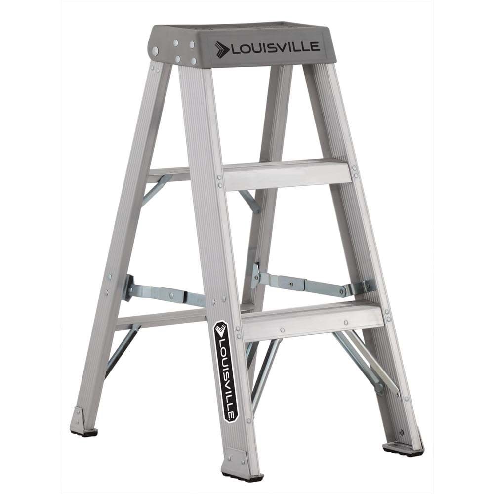 Picture of 3 ft Louisville AS1003 Aluminum Step Ladder, Type IA, 300 lb Load Capacity