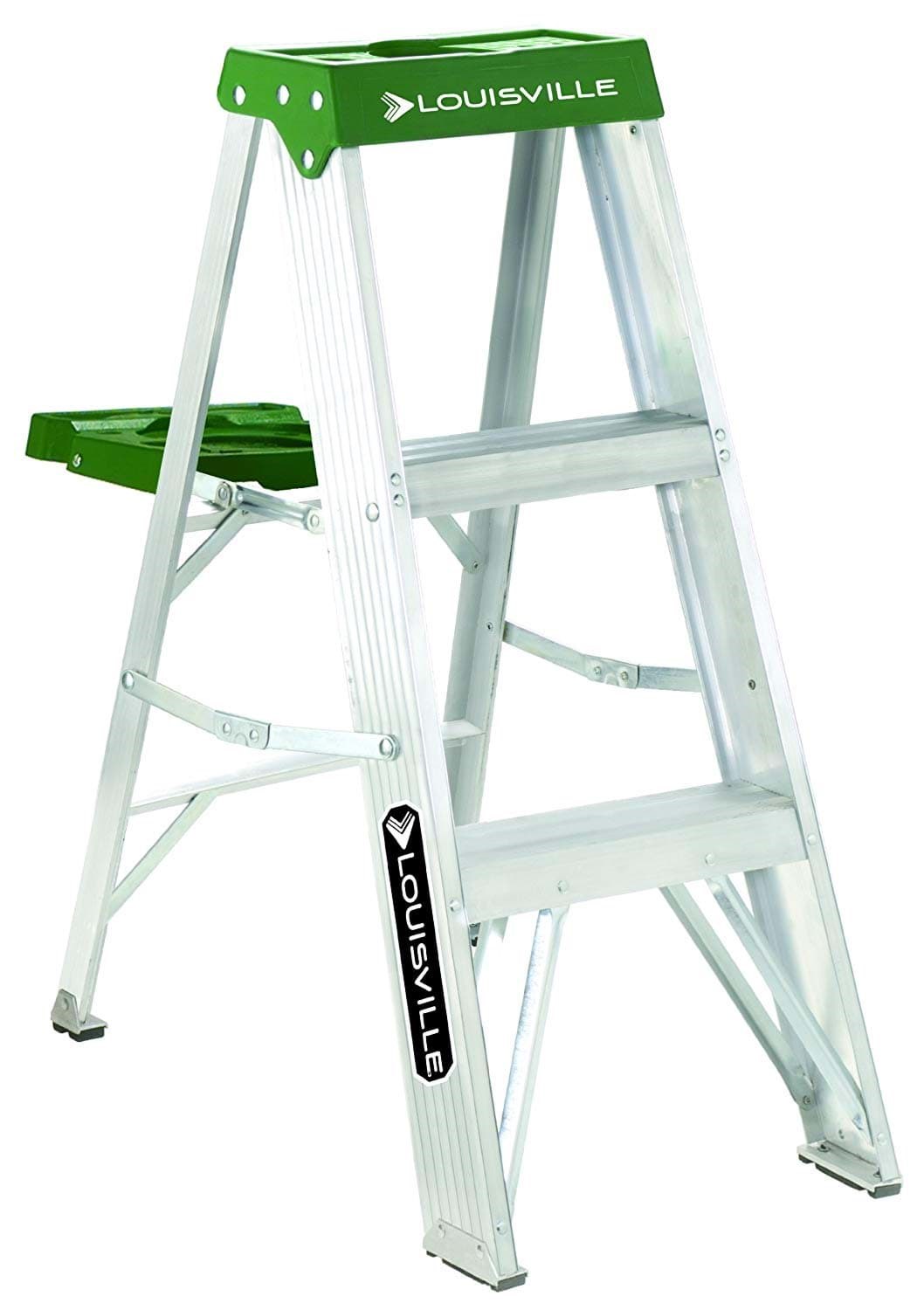 Picture of 3 ft Louisville AS4003 Aluminum Step Ladder, Type II, 225 lb Load Capacity