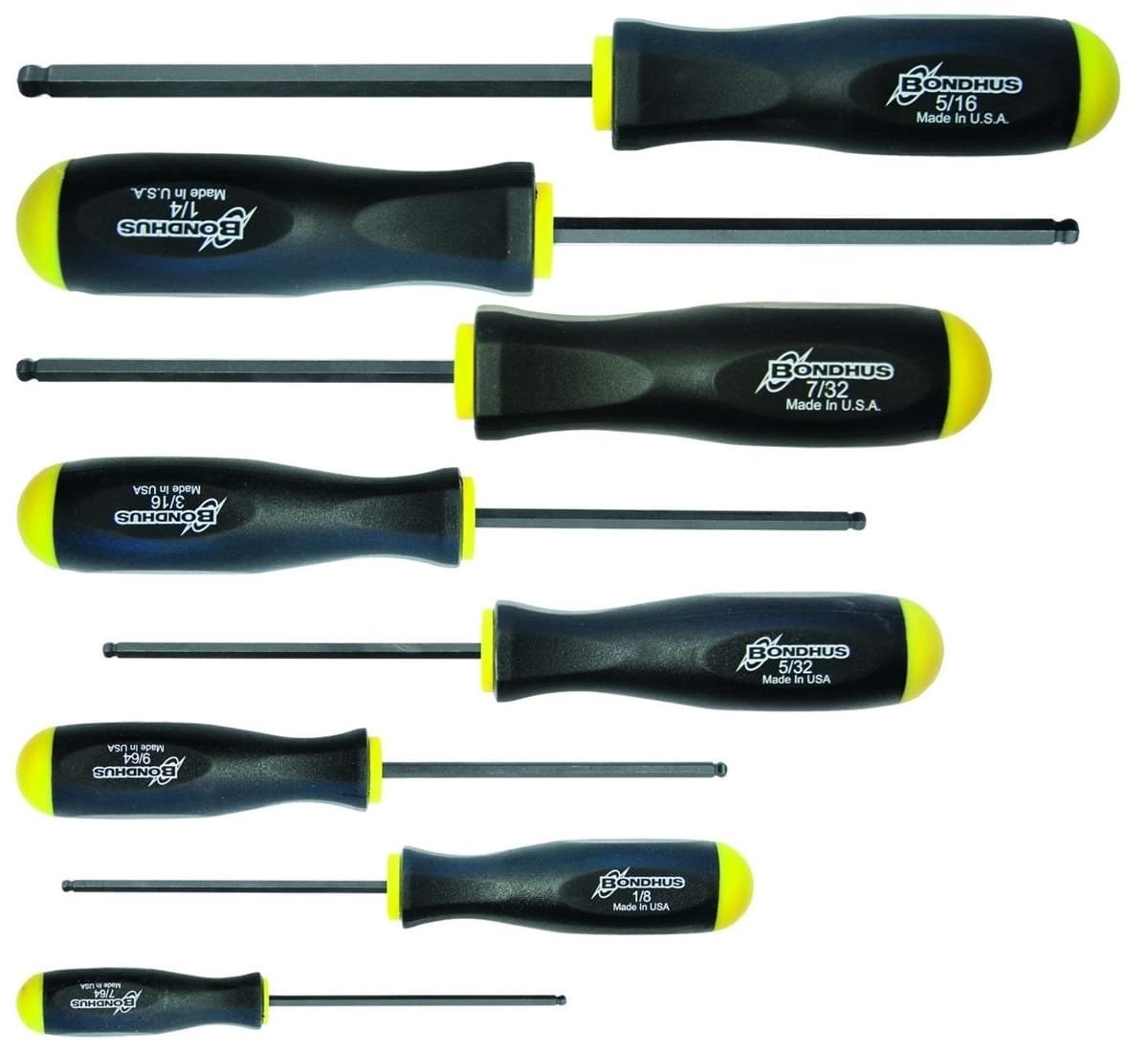 Picture of Set 8 Ball End Screwdrivers 7/64-5/16"