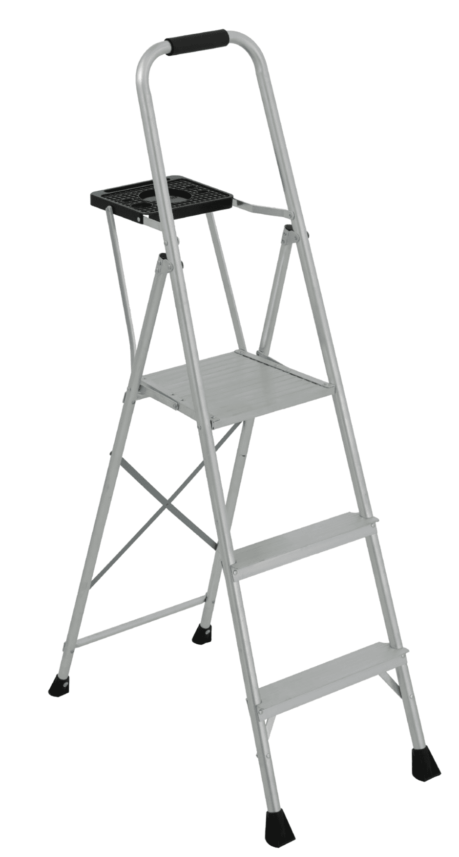 Picture of 4 ft Louisville AP8004 Aluminum Platform Step Stool, Type III, 200 lb Load Capacity
