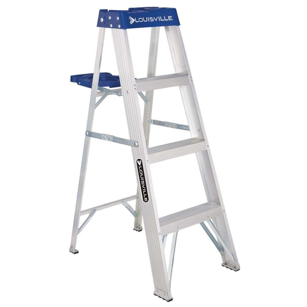 Picture of 4 ft Louisville AS2104 Aluminum Step Ladder, Type I, 250 lb Load Capacity