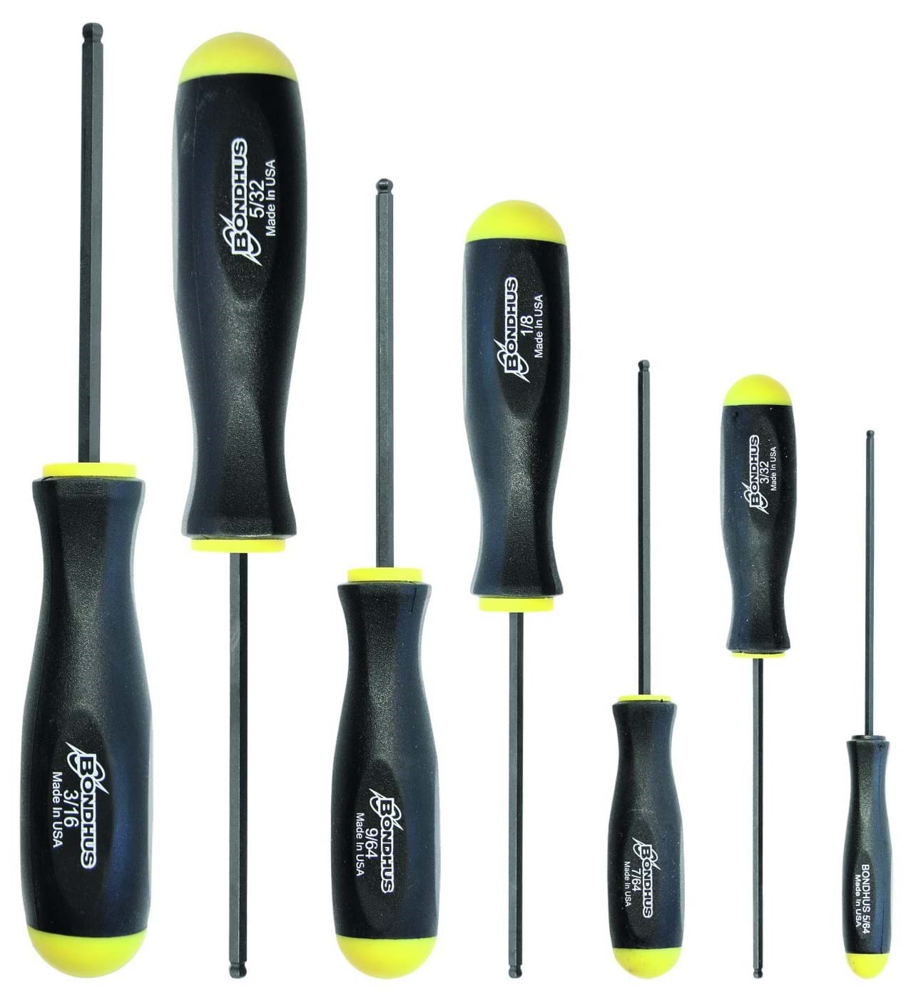 Picture of Set 7 Ball End Screwdrivers 5/64-3/16"