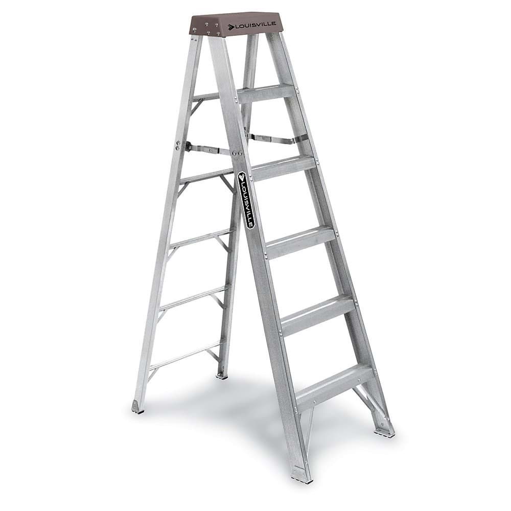 Picture of 6 ft Louisville AS1006 Aluminum Step Ladder, Type IA, 300 lb Load Capacity