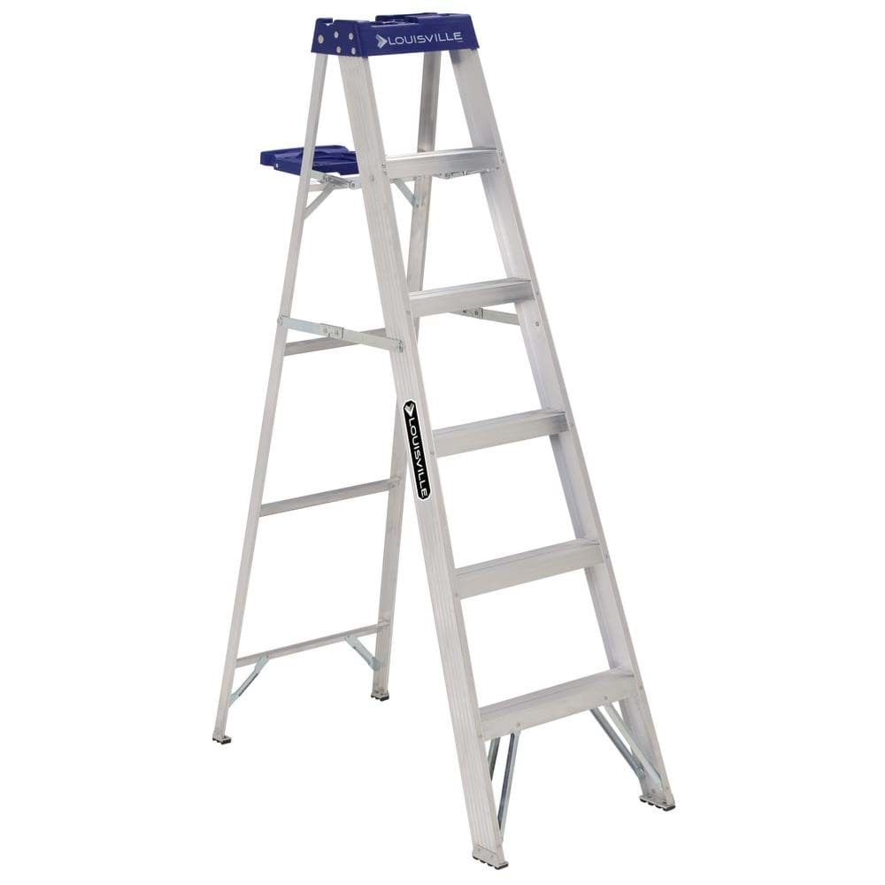 Picture of 6 ft Louisville AS2106 Aluminum Step Ladder, Type I, 250 lb Load Capacity