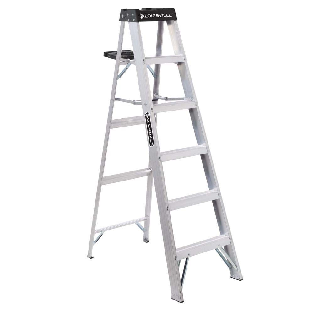 Picture of 6 ft Louisville AS3006 Aluminum Step Ladder, Type IA, 300 lb Load Capacity
