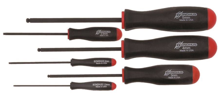 Picture of Set 6 Ball End Screwdrivers 1.5-5mm