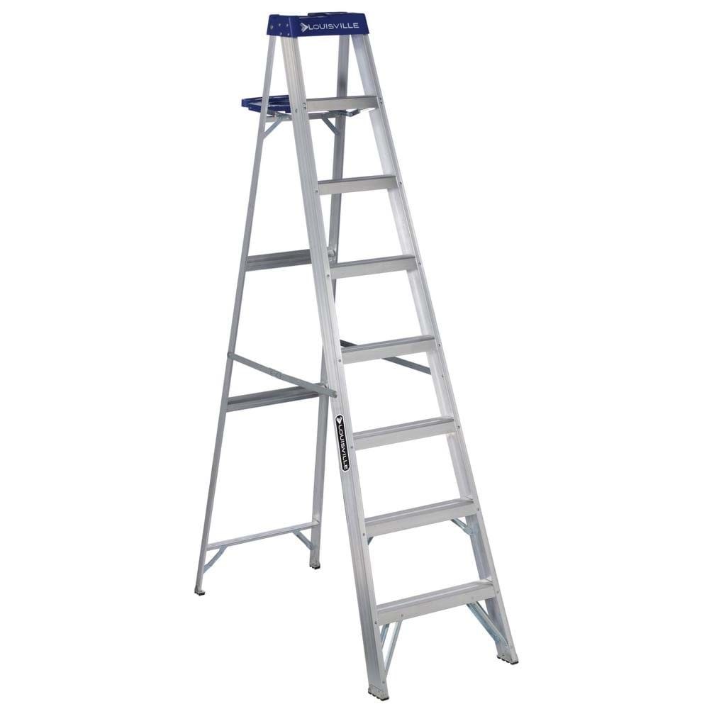 Picture of 8 ft Louisville AS2108 Aluminum Step Ladder, Type I, 250 lb Load Capacity