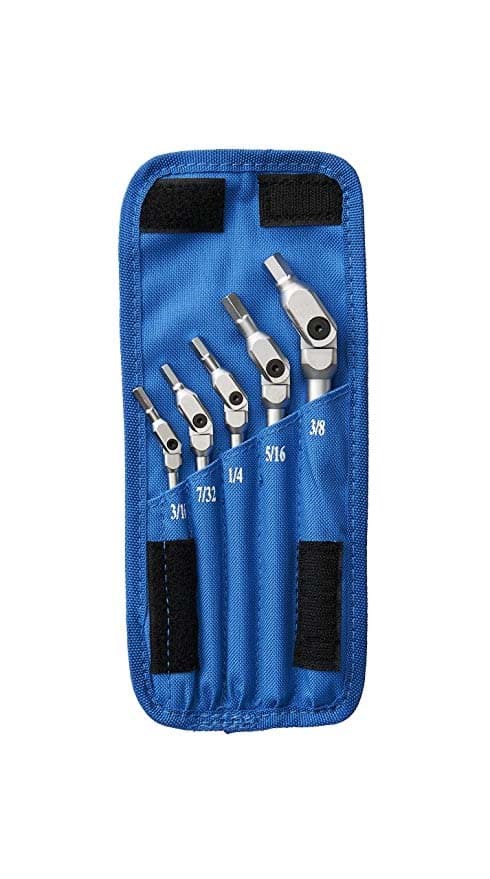 Picture of Set 5 Chrome HEX-PRO Wrench 3/16-3/8", w/pouch