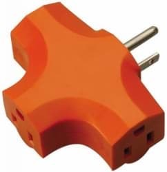 Picture of Adaptor Male End/Female 3-Outlet 