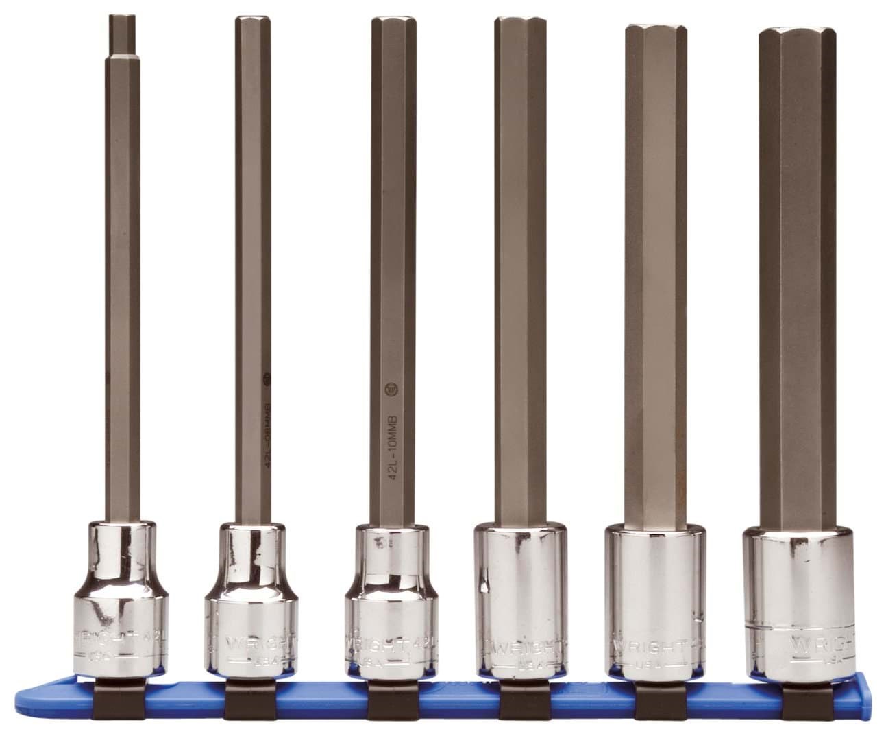 Picture of Socket Hex Set Drive 1/2" Metric Long Wright - 6pc