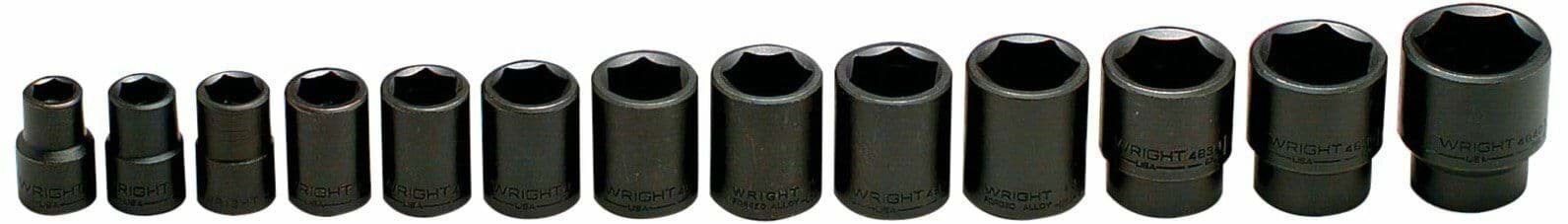 Picture of Socket Impact Set Drive 1/2" 6 Point Wright – 13pc. 
