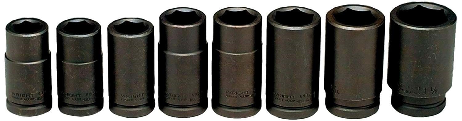 Picture of Socket Impact Set Drive 3/4" Deep 6 Point Wright – 8pc.