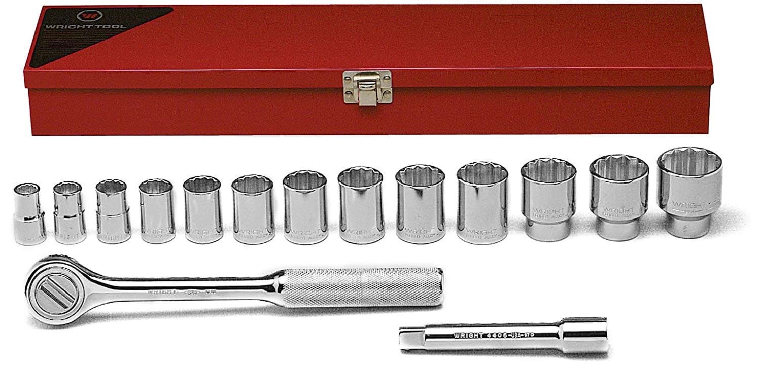 Picture of Socket Set Drive 1/2" 12 Point Wright – 15pc. 