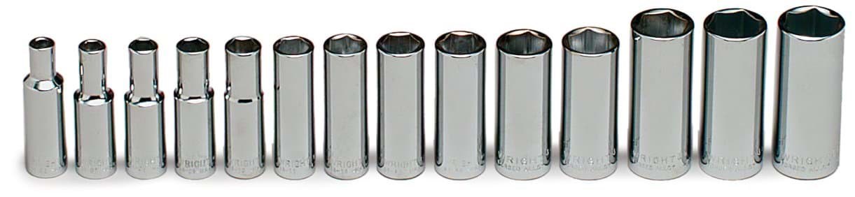 Picture of Socket Set Drive 3/8” Metric Deep Wright – 14pc.