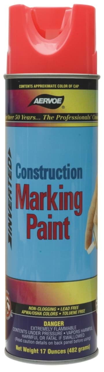 Picture of Paint Aerosol Marking Aervoe - Fluorescent Red