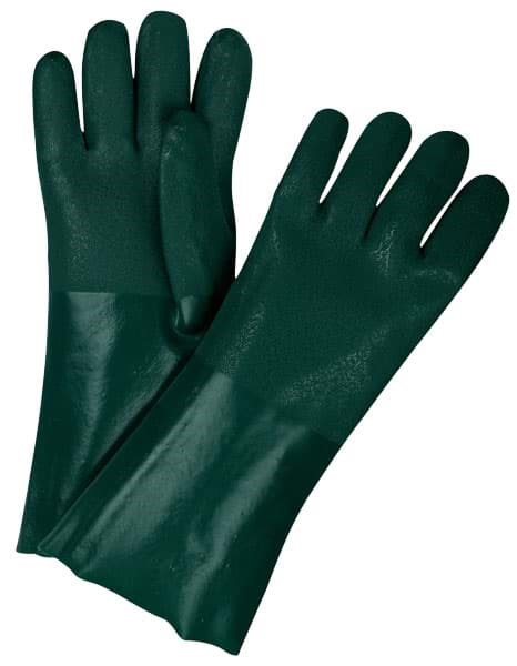 Picture of Glove Chemical PVC Double Dip Green 18”