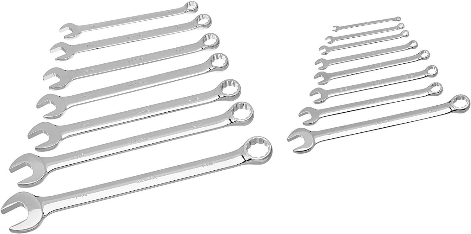 Picture of High Polished Wrench Set 16 Piece 1/4-1-1/4"