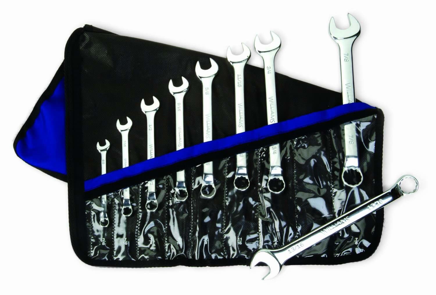 Picture of High Polish Chrome Finish Combination Wrench Offset Set