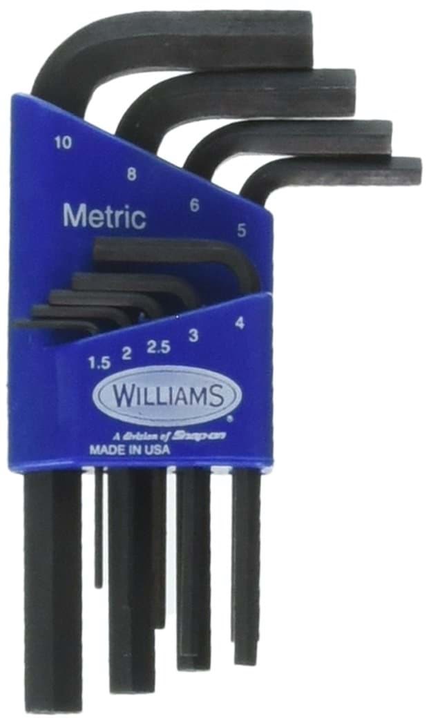 Picture of Hex Key Set, Short, Metric, 9 Piece