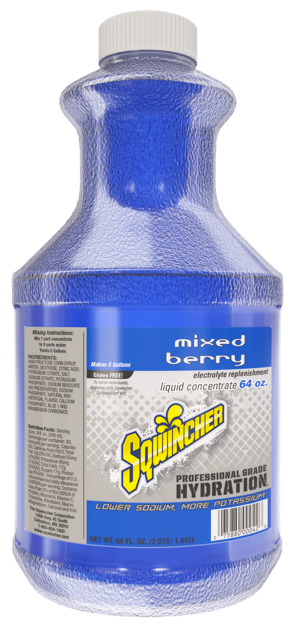Picture of Sqwincher 64oz Mixed Berry Liquid Concentrate - 6 ct.