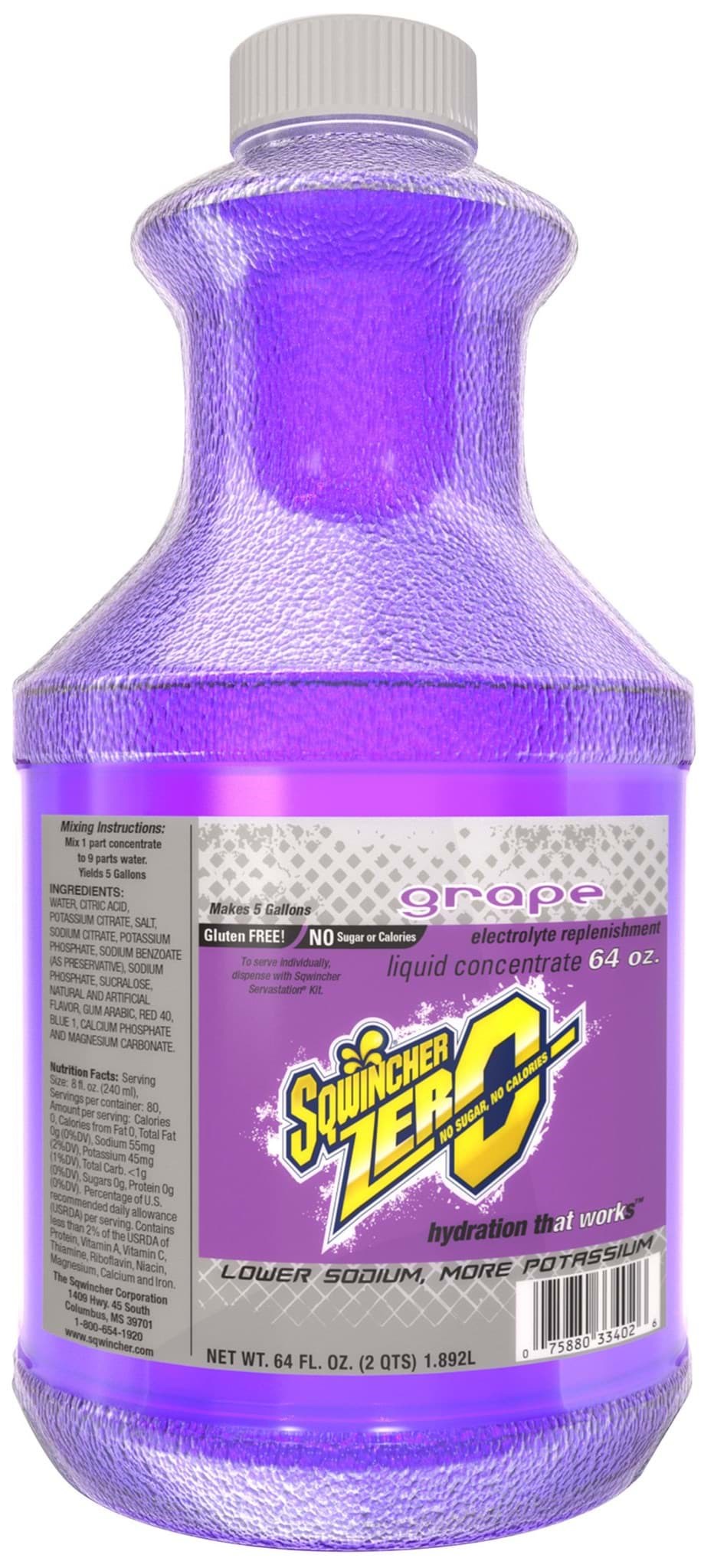 Picture of Sqwincher 64oz Zero Grape Liquid Concentrate - 6 ct.