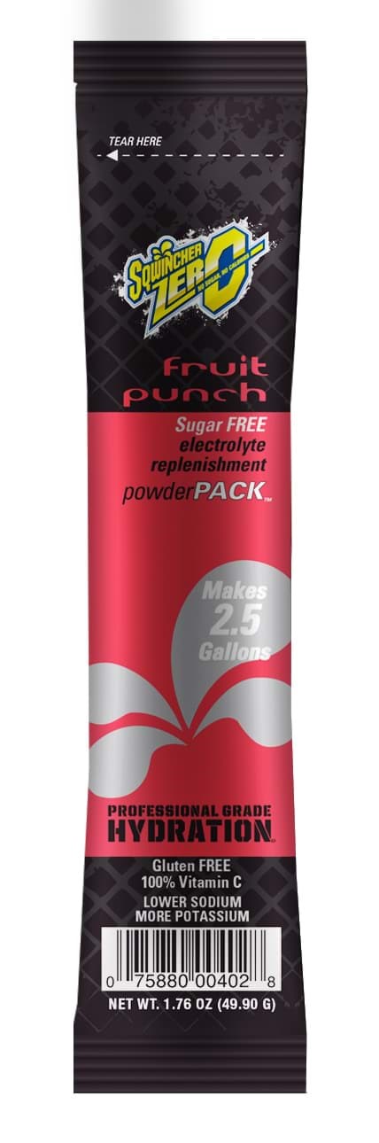 Picture of Sqwincher 2.5gal Zero Fruit Punch Powder Concentrate - 32 ct.