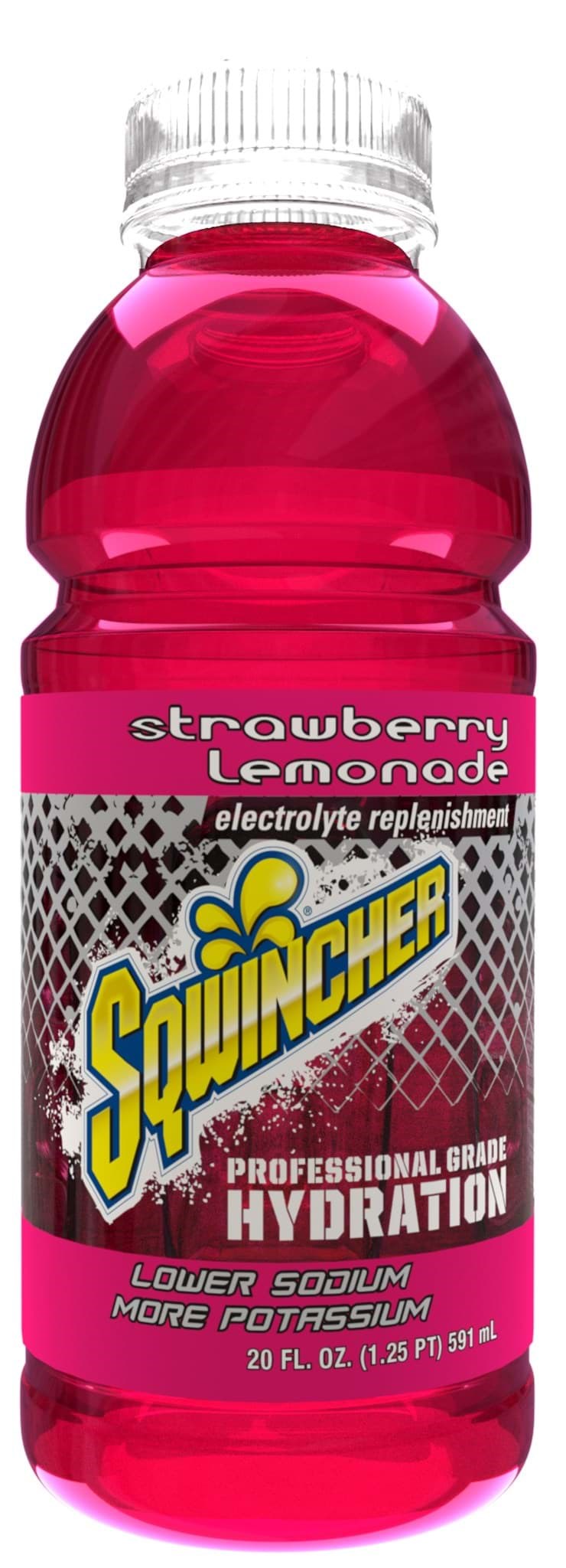 Picture of Sqwincher 20oz Strawberry Lemonade Ready To Drink - 24 ct.