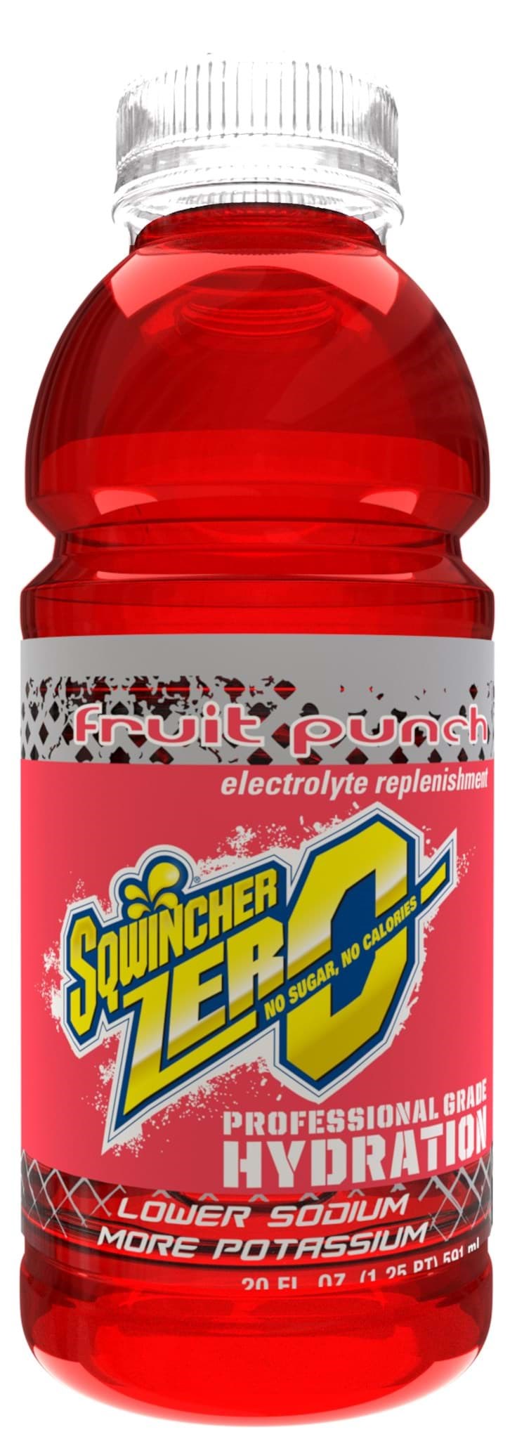 Picture of Sqwincher 20oz Zero Fruit Punch Ready To Drink - 24 ct.