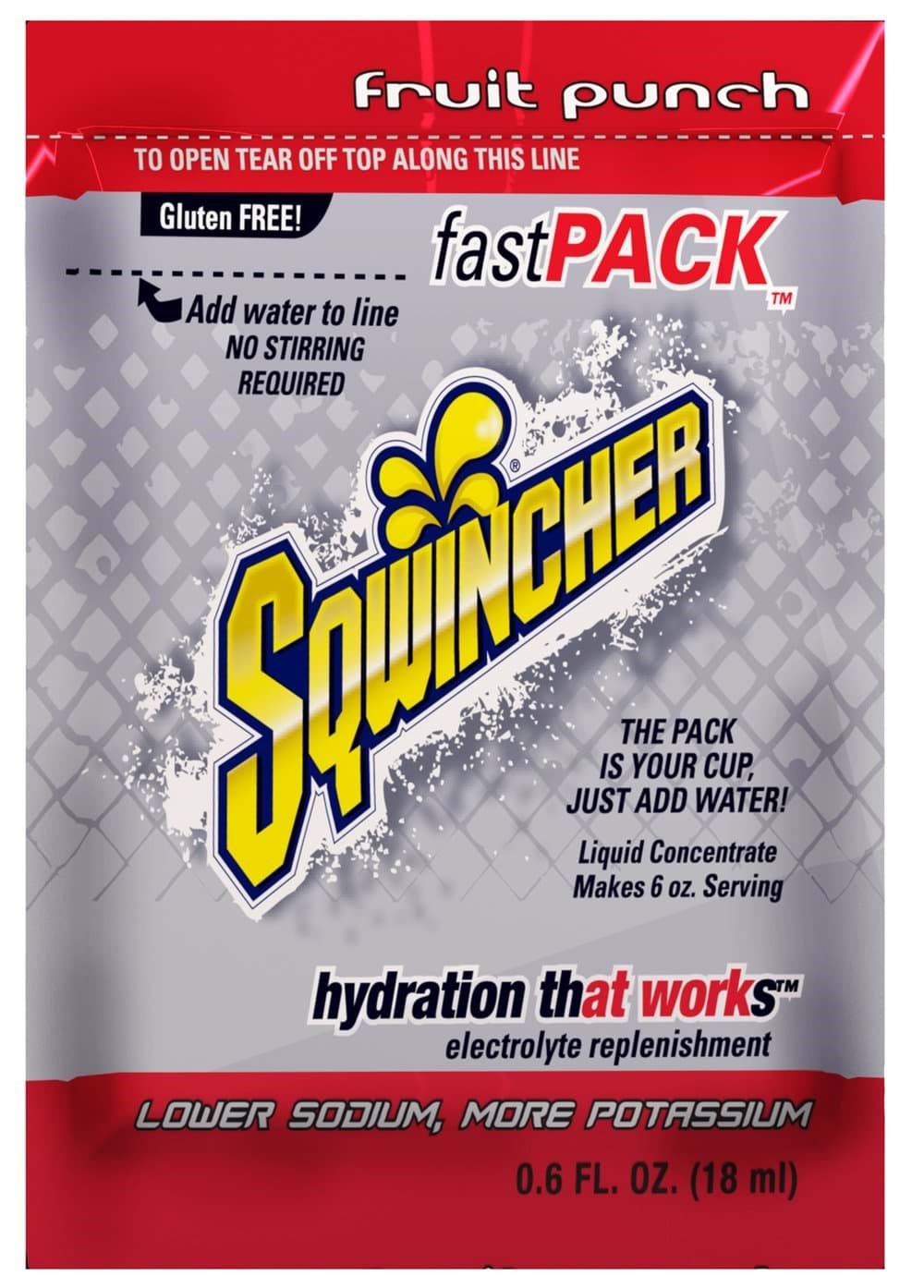 Picture of Sqwincher Fast Pack Fruit Punch Liquid Concentrate - 200 ct.