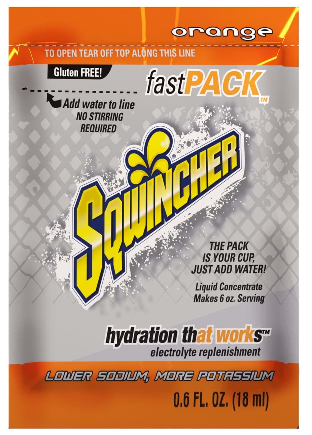 Picture of Sqwincher Fast Pack Orange Liquid Concentrate - 200 ct.