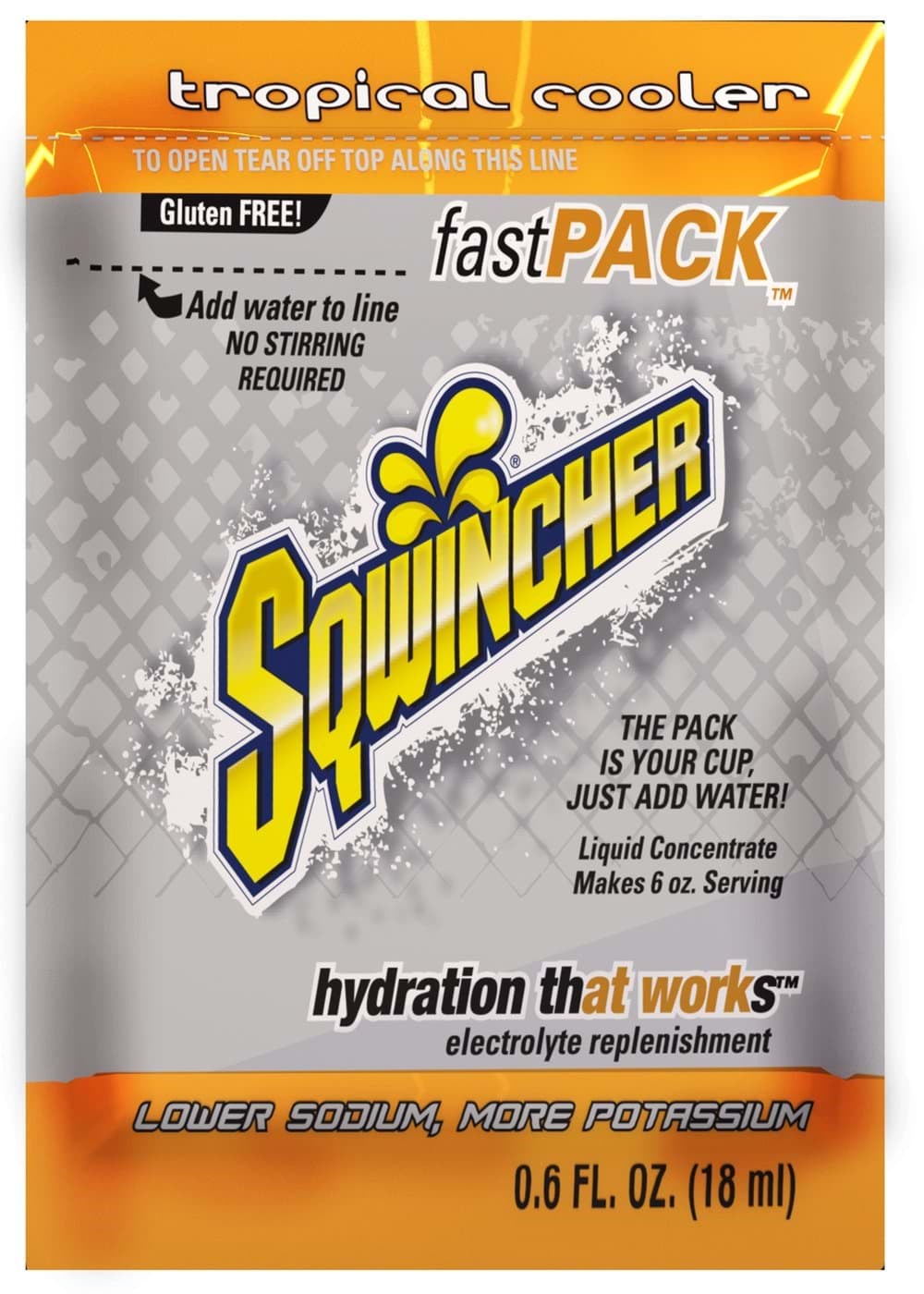 Picture of Sqwincher Fast Pack Tropical Cooler Liquid Concentrate - 200 ct.