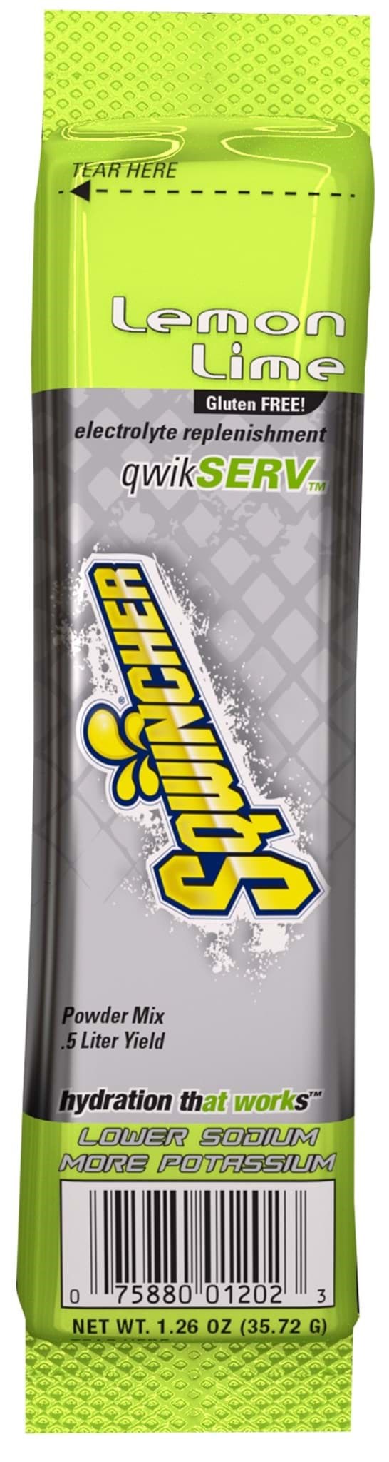 Picture of Sqwincher Qwikserv Lemon-Lime Powder Pack Electrolyte Drink Mix - 96 ct.