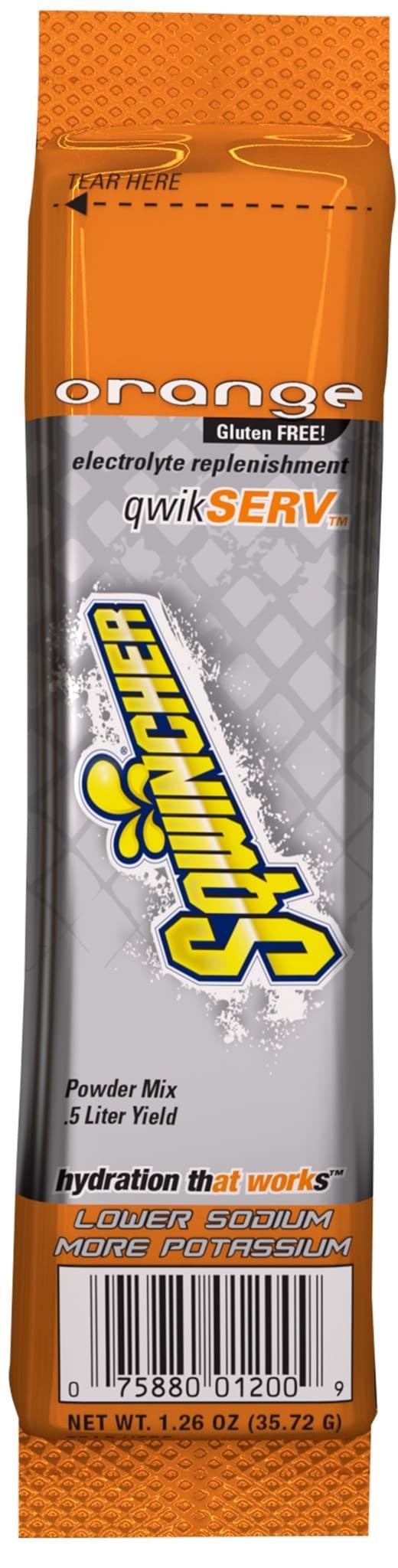 Picture of Sqwincher Qwikserv Orange Powder Pack Electrolyte Drink Mix - 96 ct.