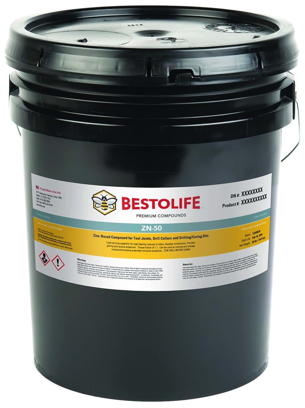 Picture of BESTOLIFE ZN-50 Bucket Plastic - 3 1/2gal