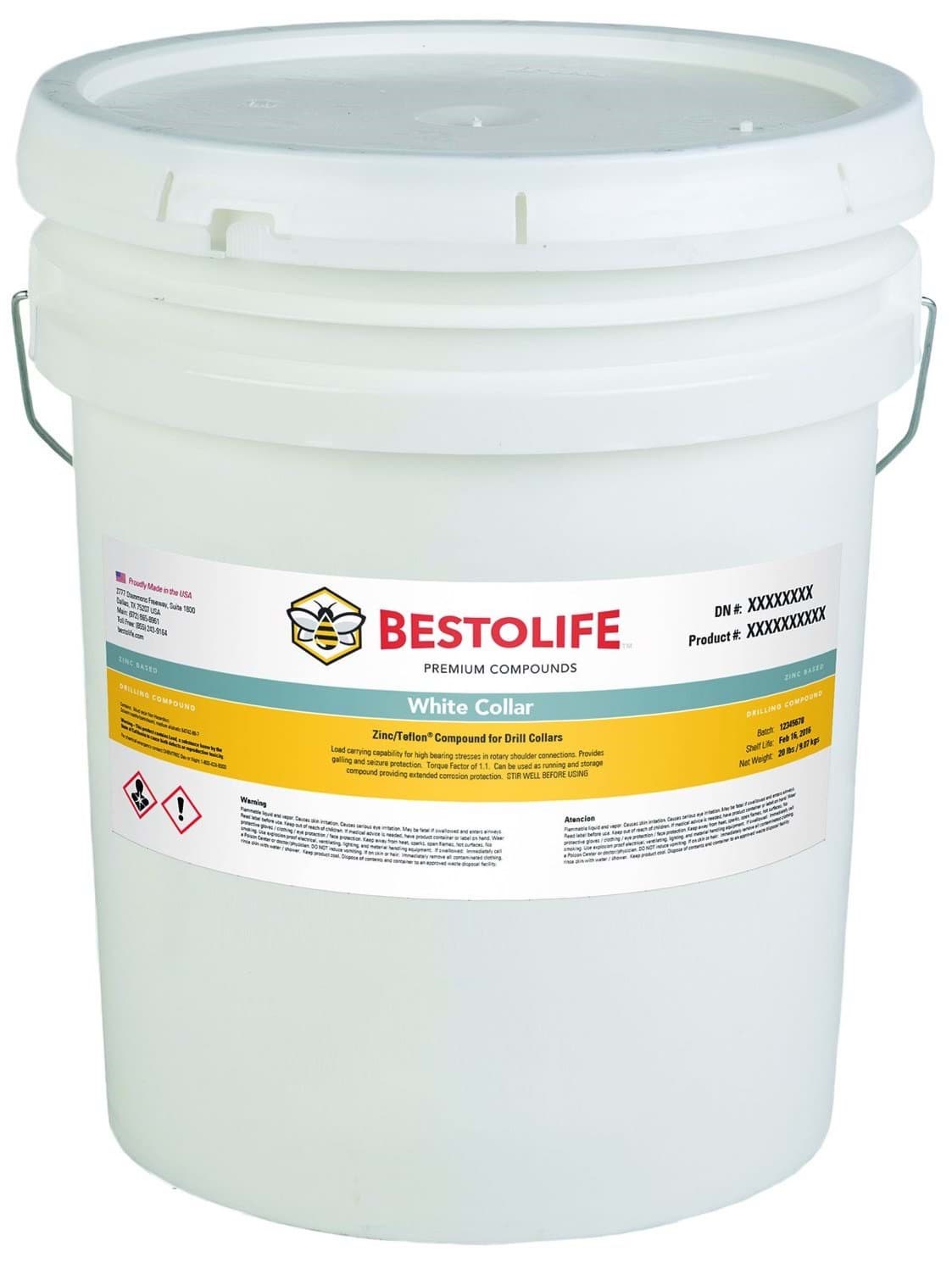 Picture of White Collar Bucket Plastic - 5gal