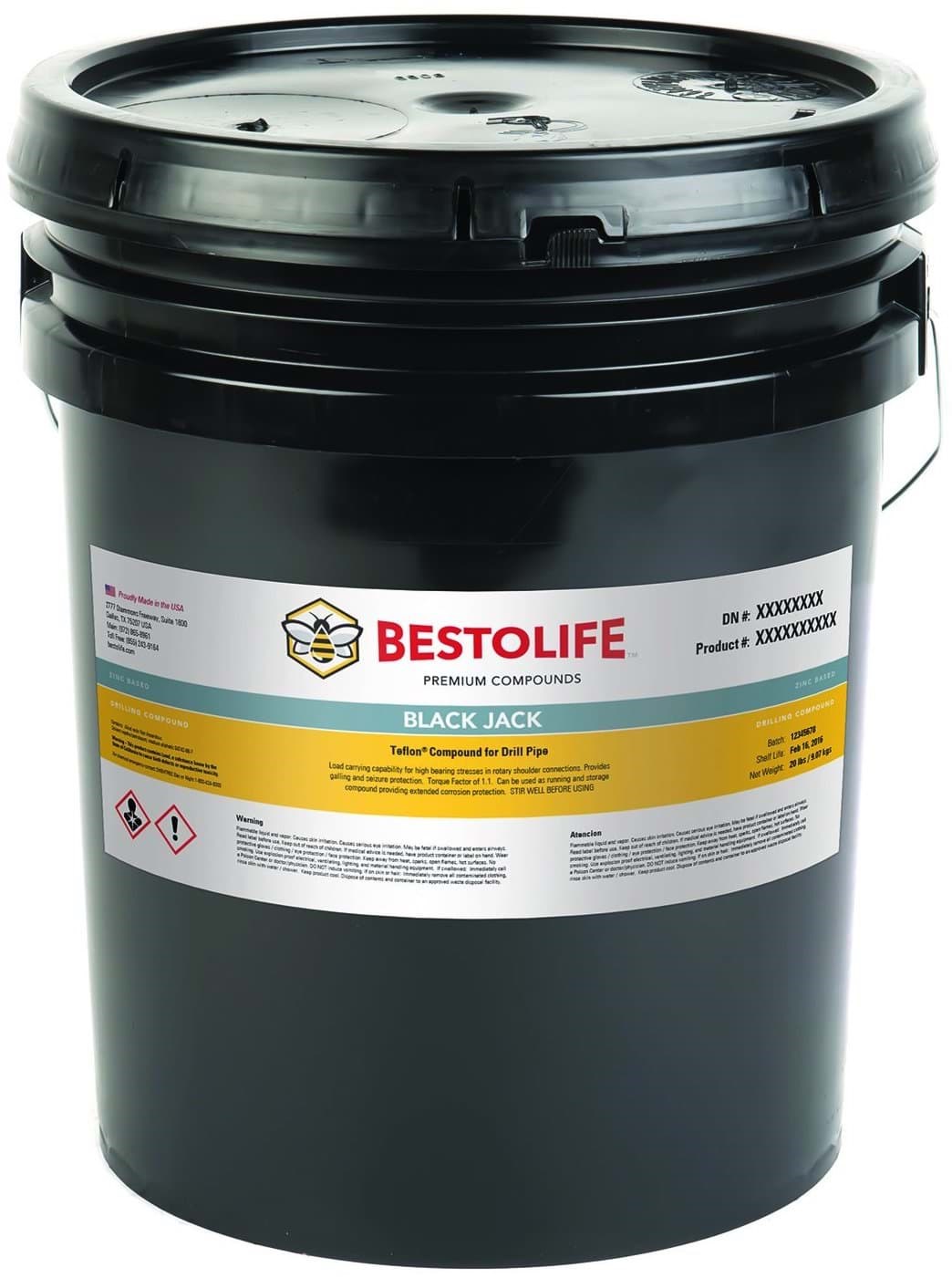 Picture of BESTOLIFE Black Jack Bucket Plastic - 5gal