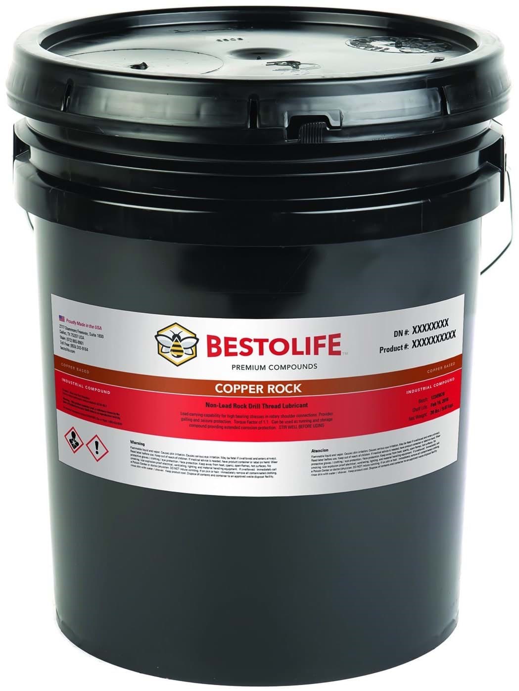 Picture of BESTOLIFE Copper Rock Bucket Plastic - 1gal