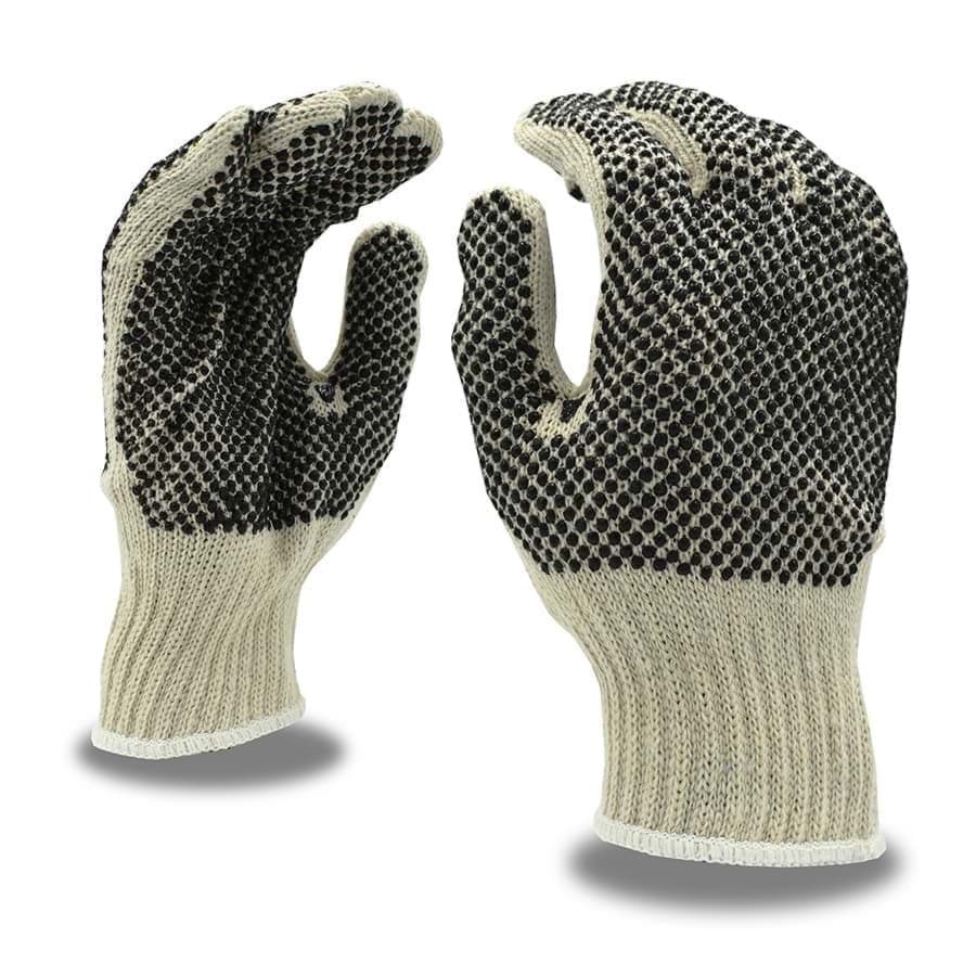 Picture of Glove Cotton White w/ Dot Black Knit Reversible