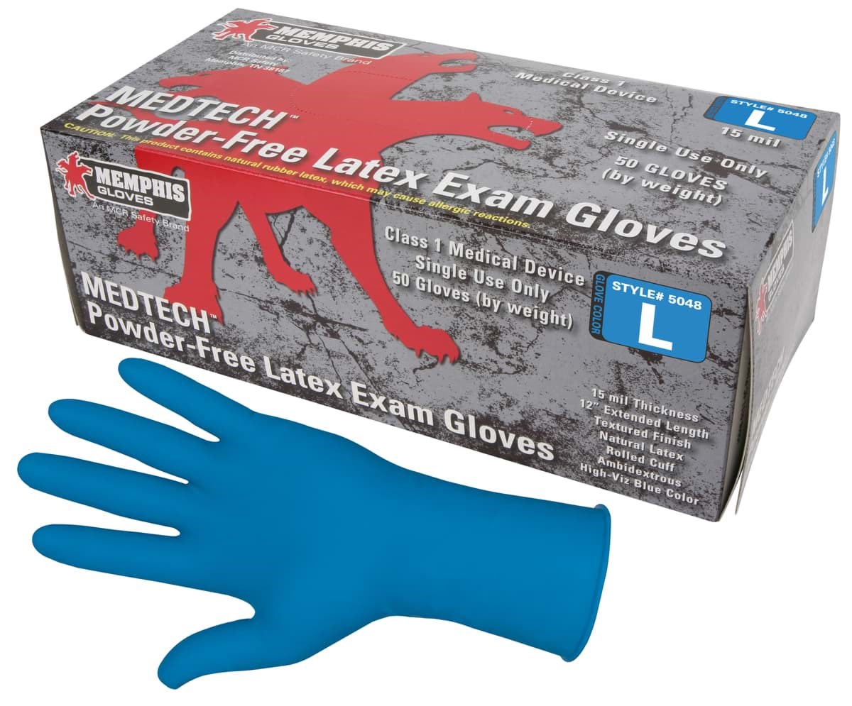 Picture of MedTech Powder-Free Latex Exam Glove 15mil. - XL