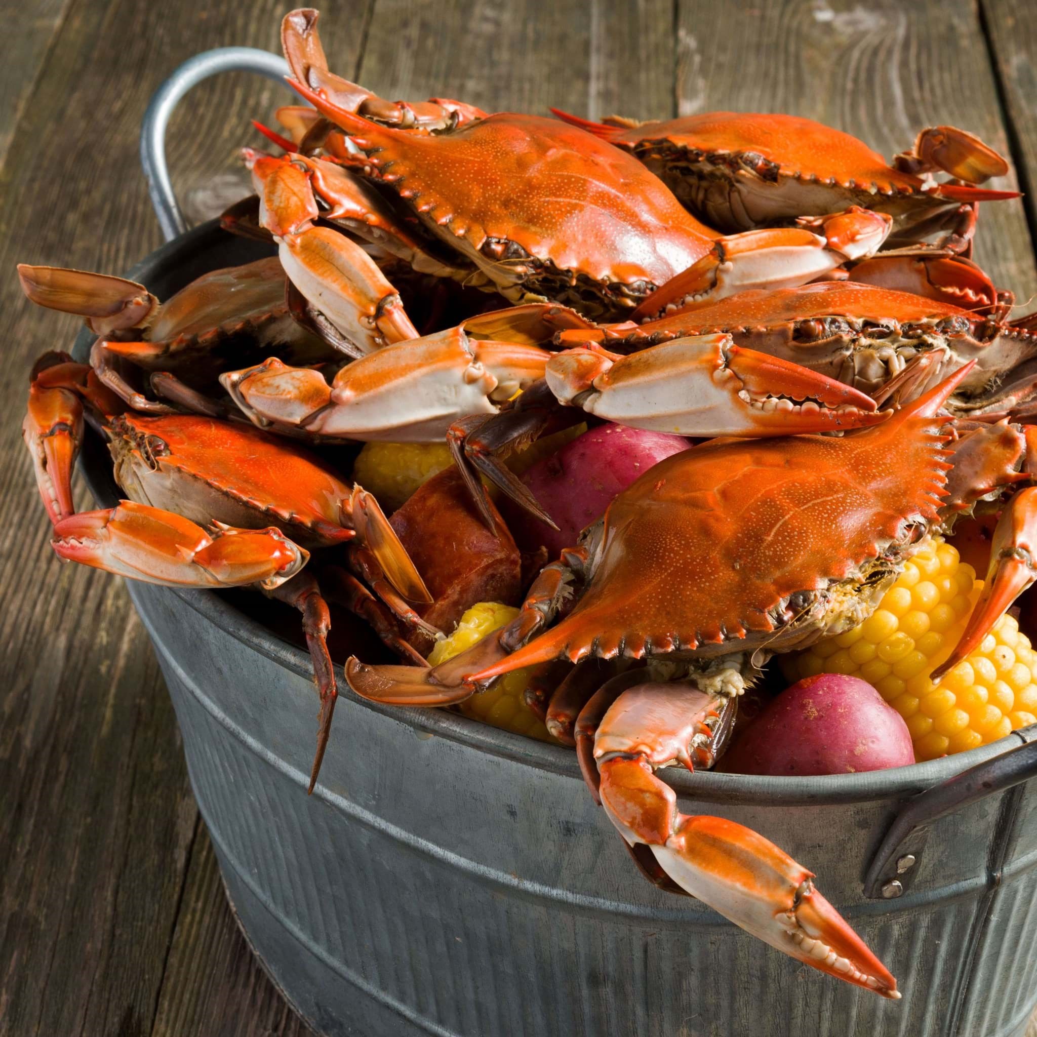 Picture of Cajun Boiled Gulf of Mexico Crabs (10 Pounds)